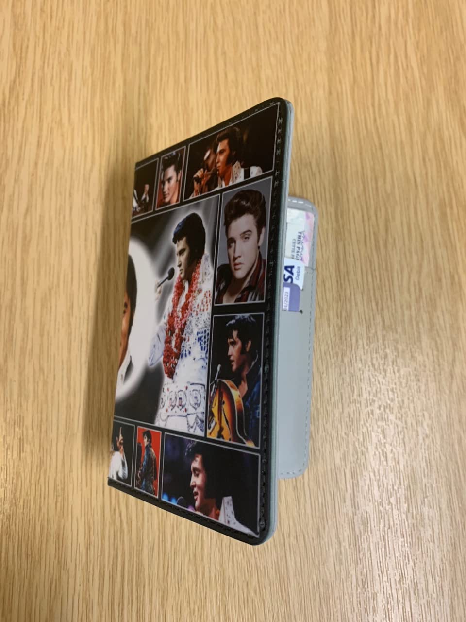 Presley King of Rock n Roll Music Icon Passport Case Holder Gift