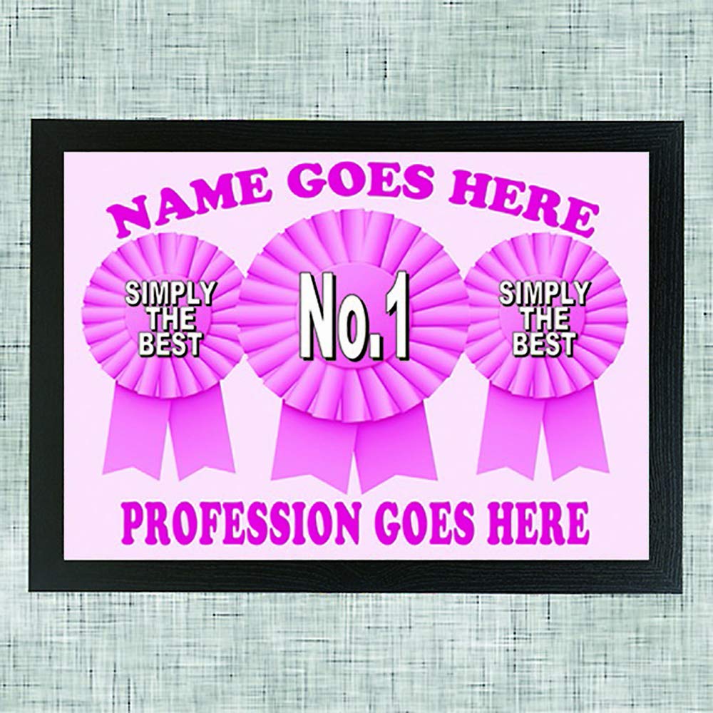 No.1 Professional Rosette Personalised Lap Tray (Female) Gift