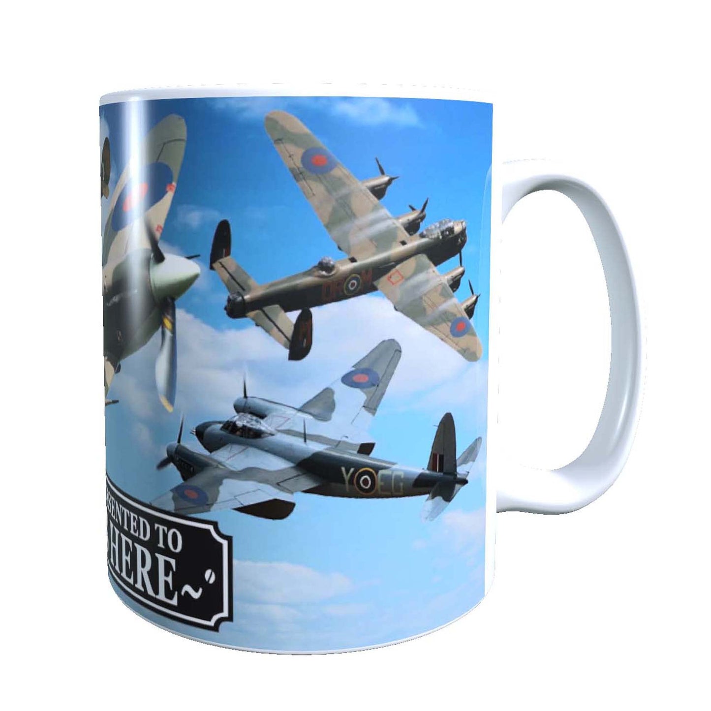 WWII Planes Spitfire Lancaster Personalised Mug Gift