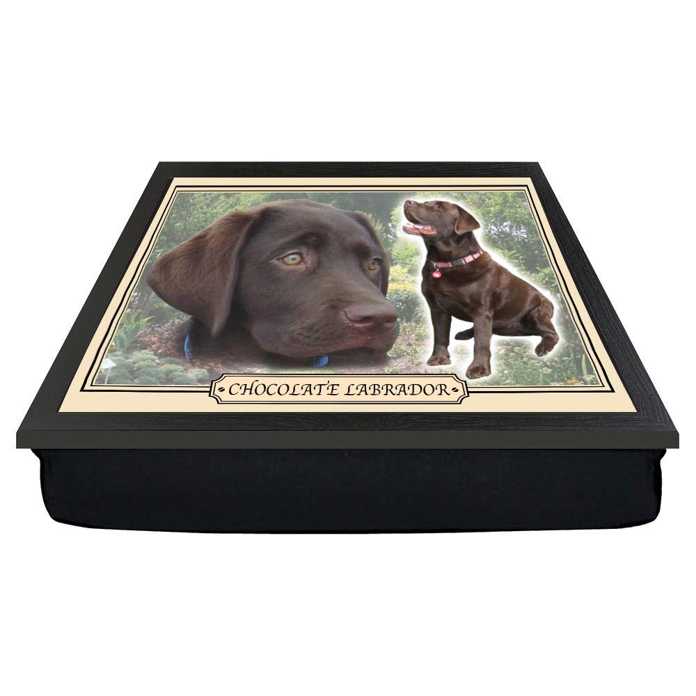 Chocolate Labrador Dog Breed Gift Lap Tray
