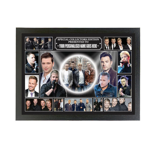 West 'Irish Boy Band' Life Music Icon Personalised Framed Wall Hanging Picture Gift