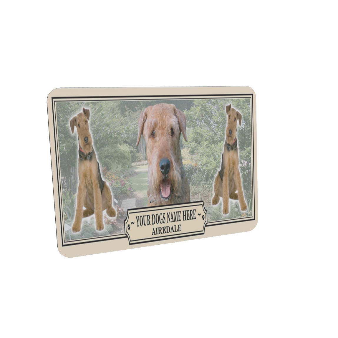 Airedale Terrier Personalised Dog Breed Mouse Mat Gift