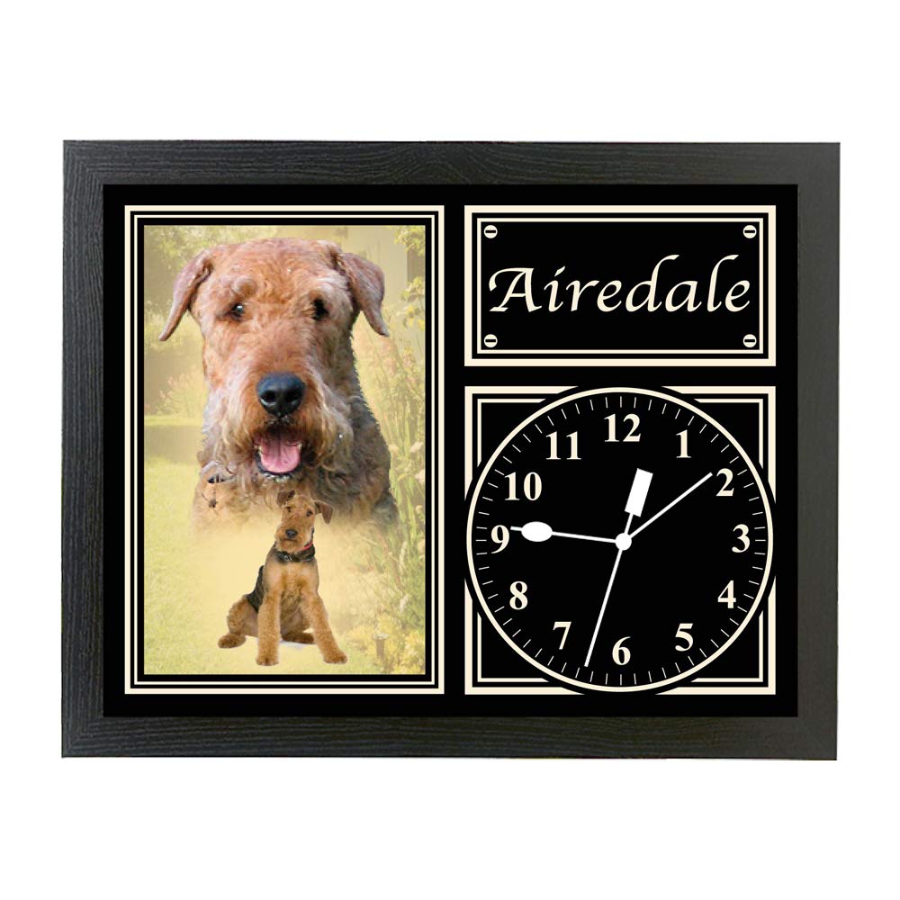 Airedale Dog Breed Gift Clock