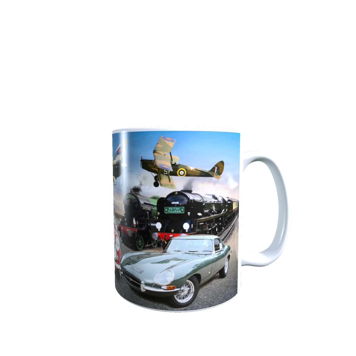 Planes Trains and Automobiles Classic Car & Transport Lap Tray And Mug Gift Set