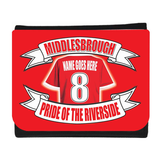 Middlesbrough Football Shirt Money Personalised Wallet Gift