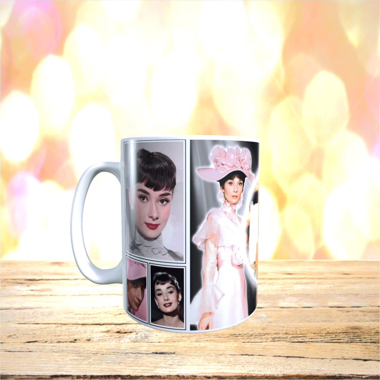 Hepburn Celebrity Icon Mug Gift Movie Star*Audrey