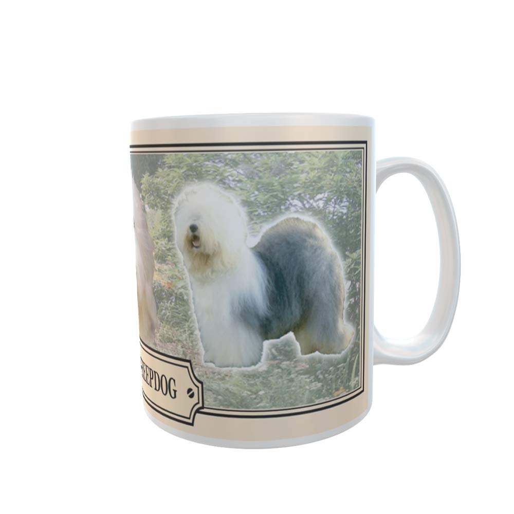 Old English Sheepdog Dog Breed Gift Mug with Treats