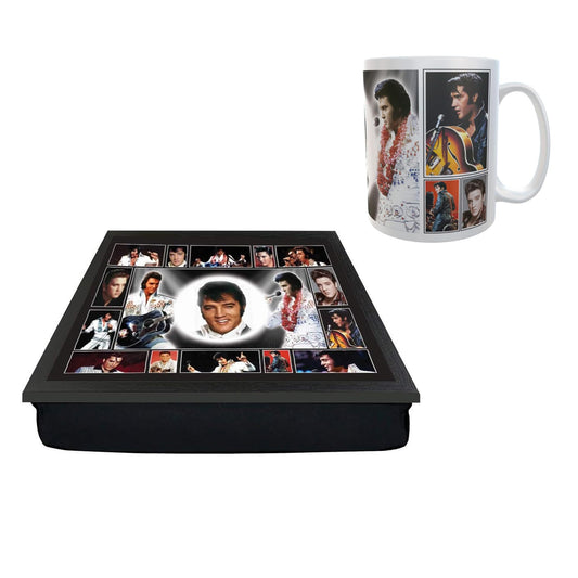 Presley King of Rock n Roll Icon Lap Tray and Mug Gift Set