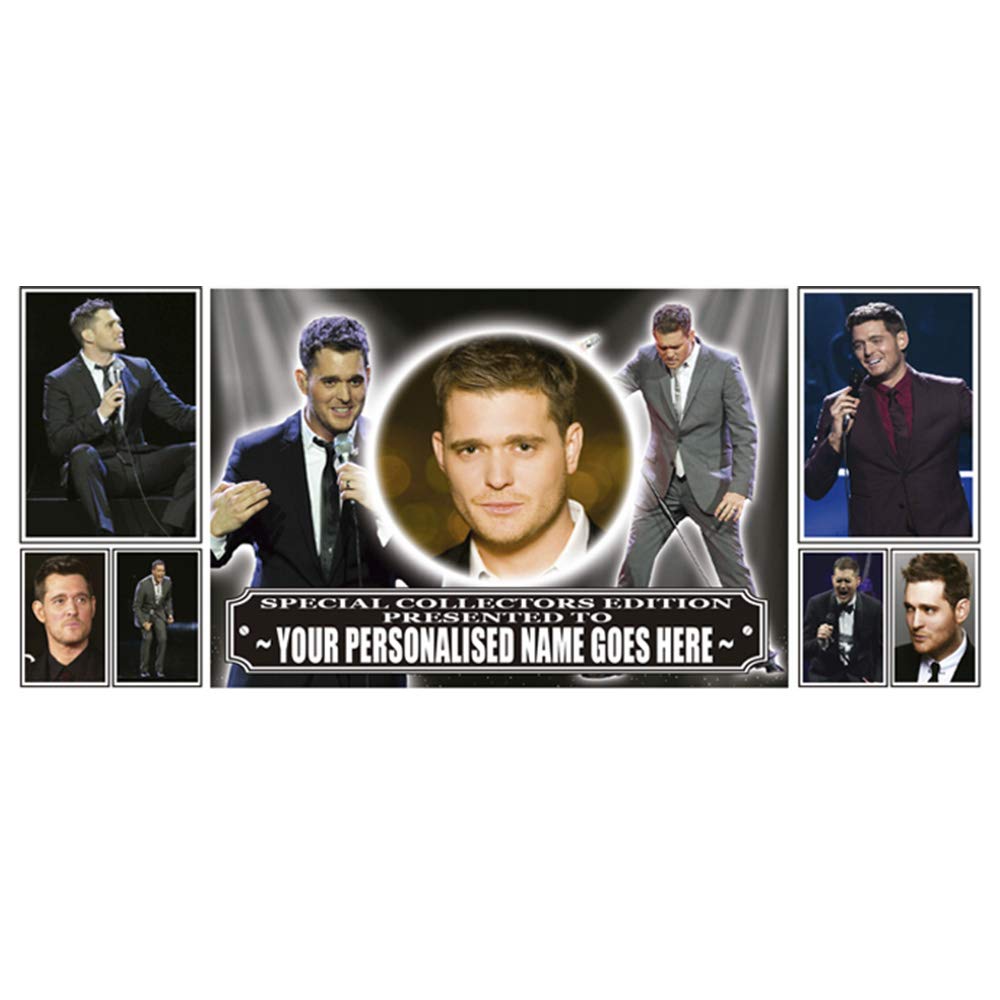 Michael Buble Personalised Icon Gift Mug with Sweets