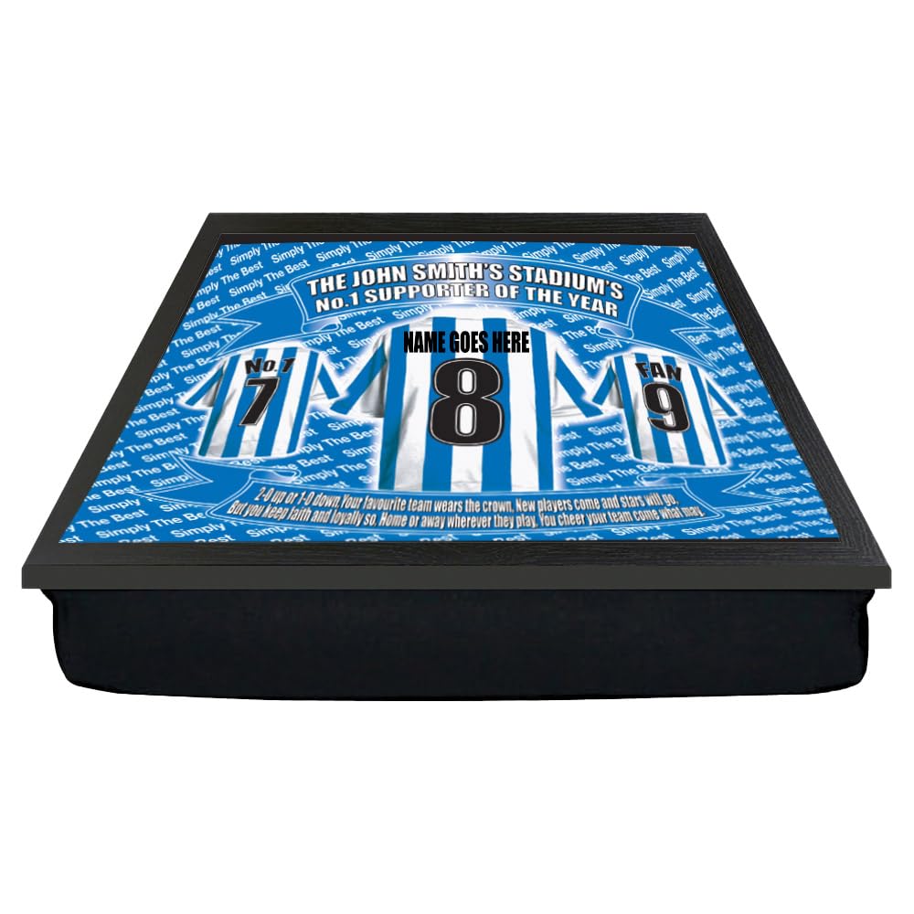Huddersfield Personalised Football Shirt Lap Tray And Mug Gift Set