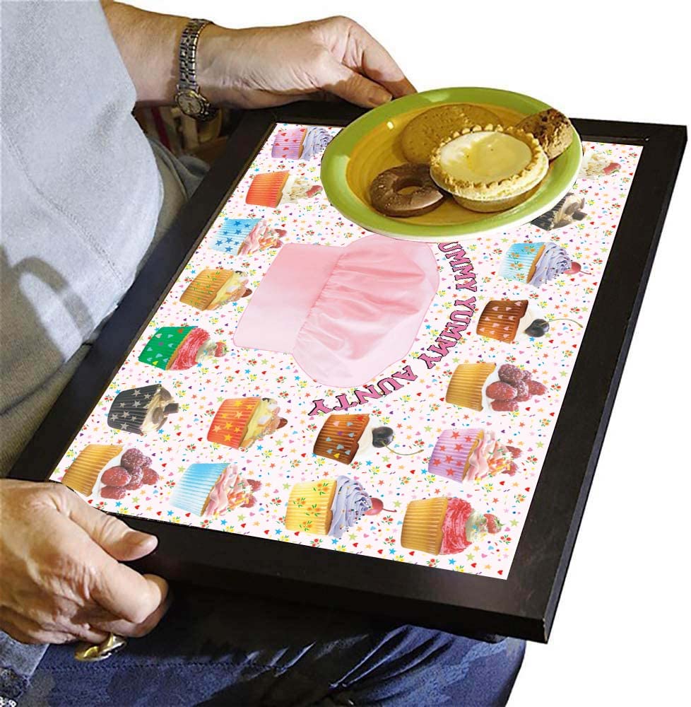 Scrummy Yummy Aunty Cup Cake Lap Tray