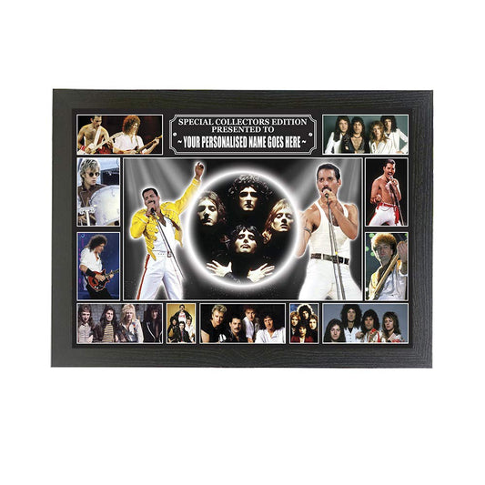 Freddie Mercury personalised icon framed picture gift