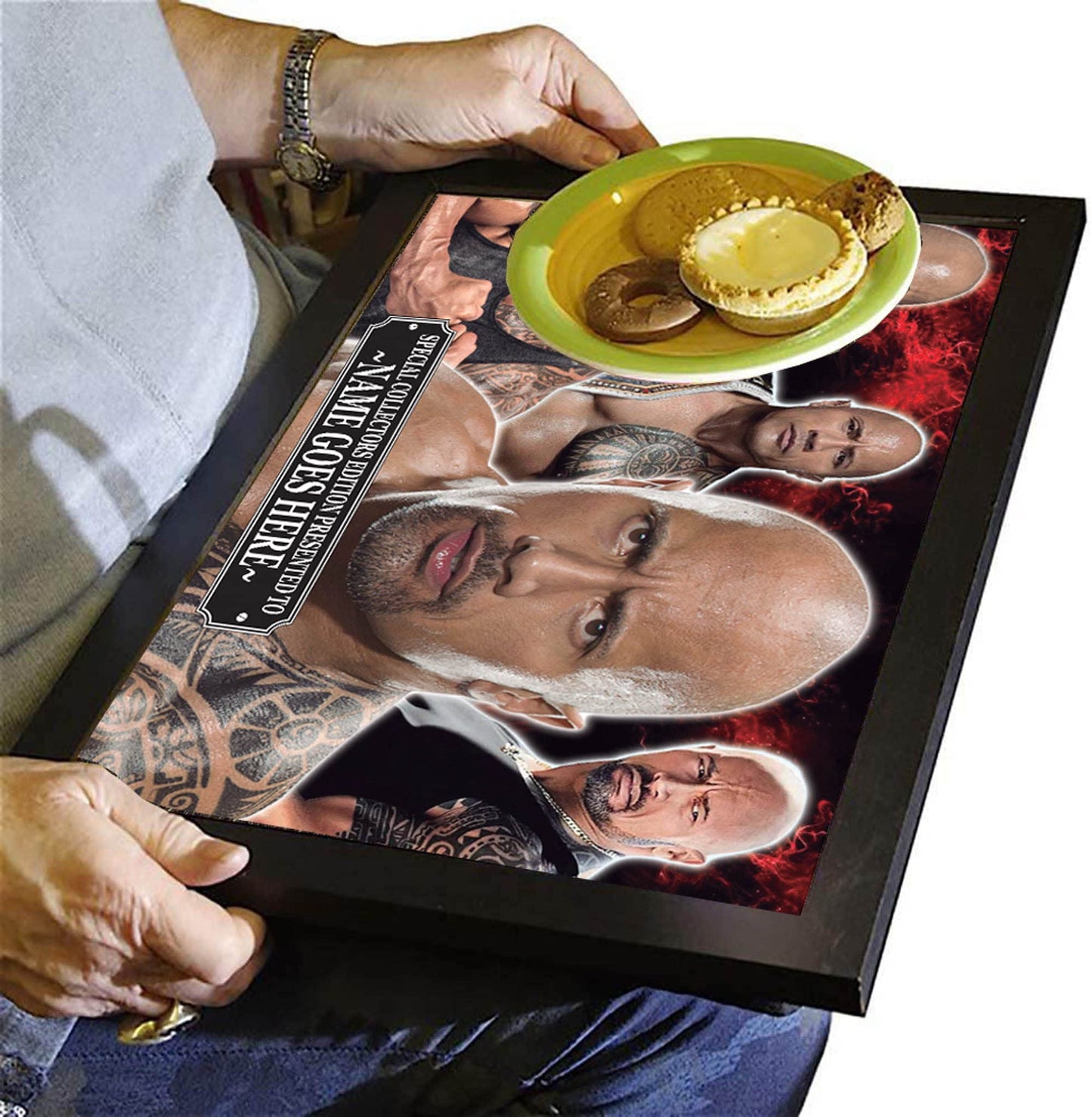 Dwayne Johnson Celebrity Icon Personalised Lap Tray