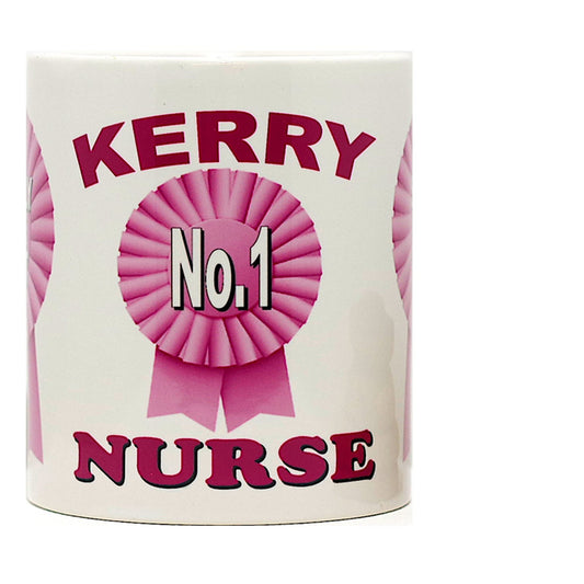 Simply The Best No.1 Any Name & Profession Personalised Female Ceramic Rosette Gift Mug