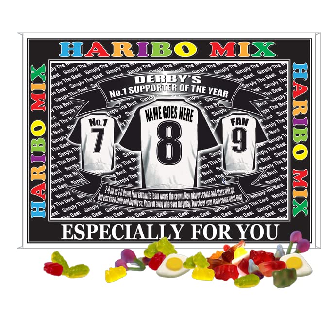 Derby Football Shirt Personalised Gift Boxed Sweets