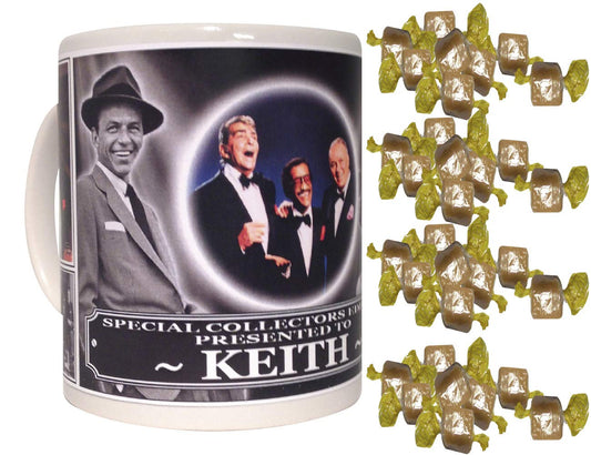 The Rat Pack Personalised Icon Gift Mug with Sweets