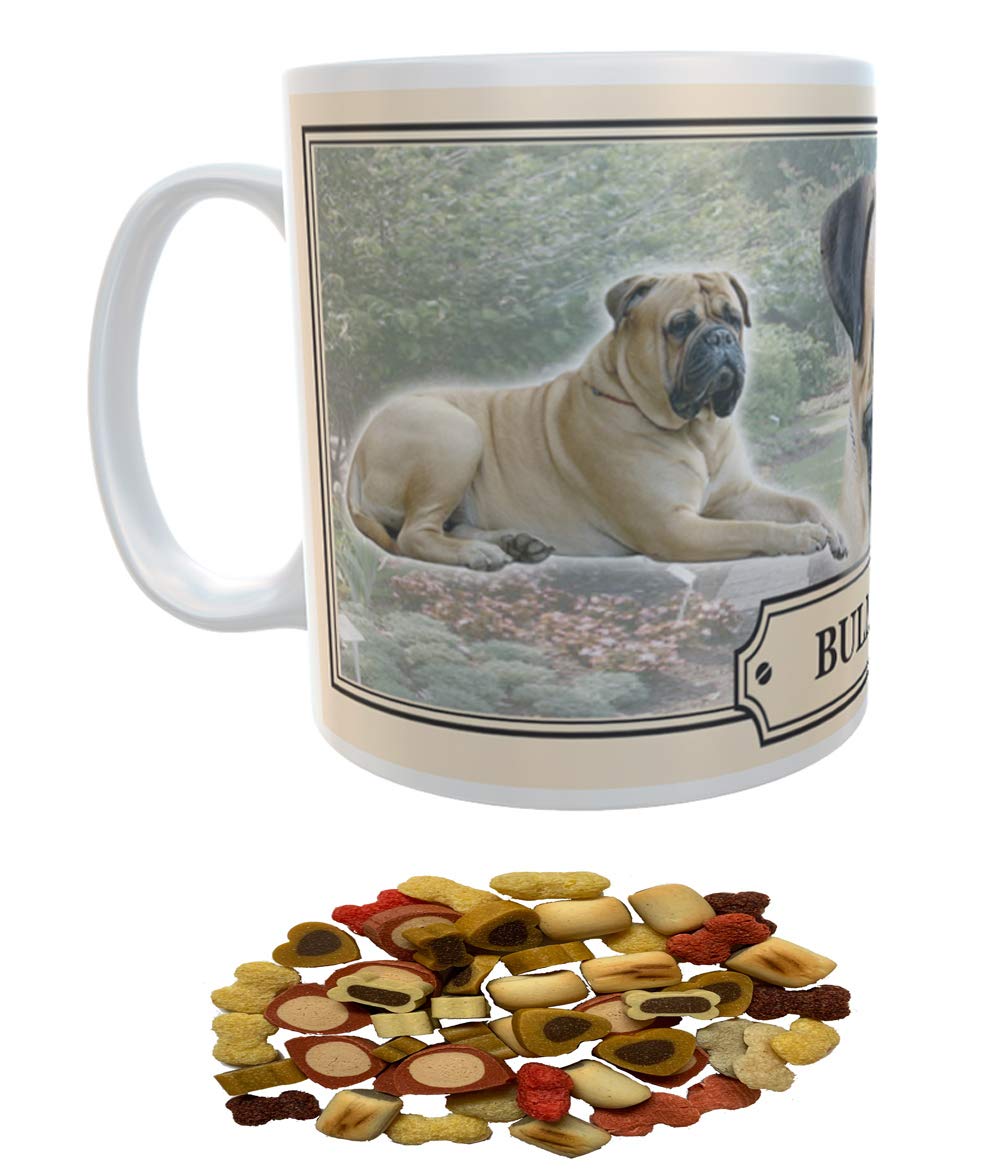 Bullmastiff Dog Breed Gift Mug with Treats
