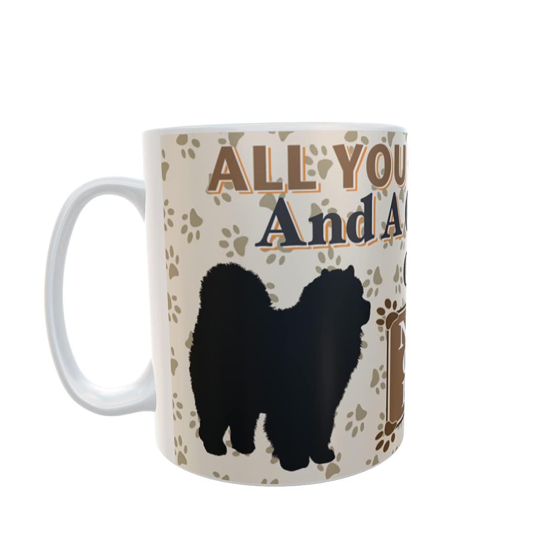 All You Need is Love and a Chow Chow Dog Personalised Mug Gift