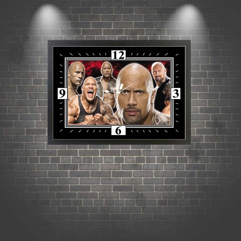 Dwayne Johnson Celebrity Icon Wall Clock Gift