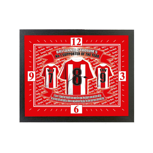 Stoke Football Shirt Clock Gift Present