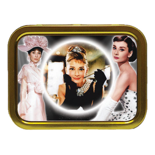 Hepburn Celebrity Icon Tobacco Storage Tin & Products Movie Star*Audrey