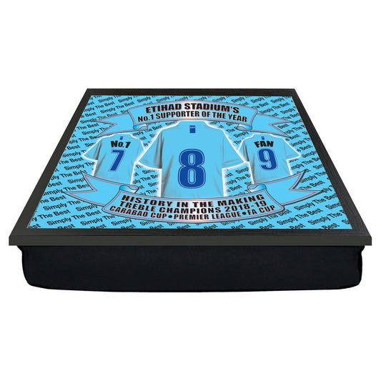 Manchester Blues Football Shirt Lap Tray Gift