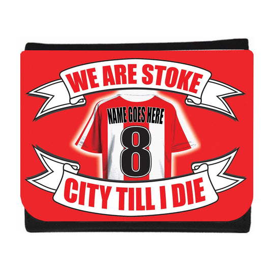 Stoke Football Shirt Money Personalised Wallet Gift