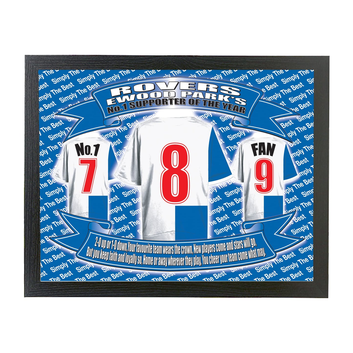 Blackburn Football Shirt Picture Gift