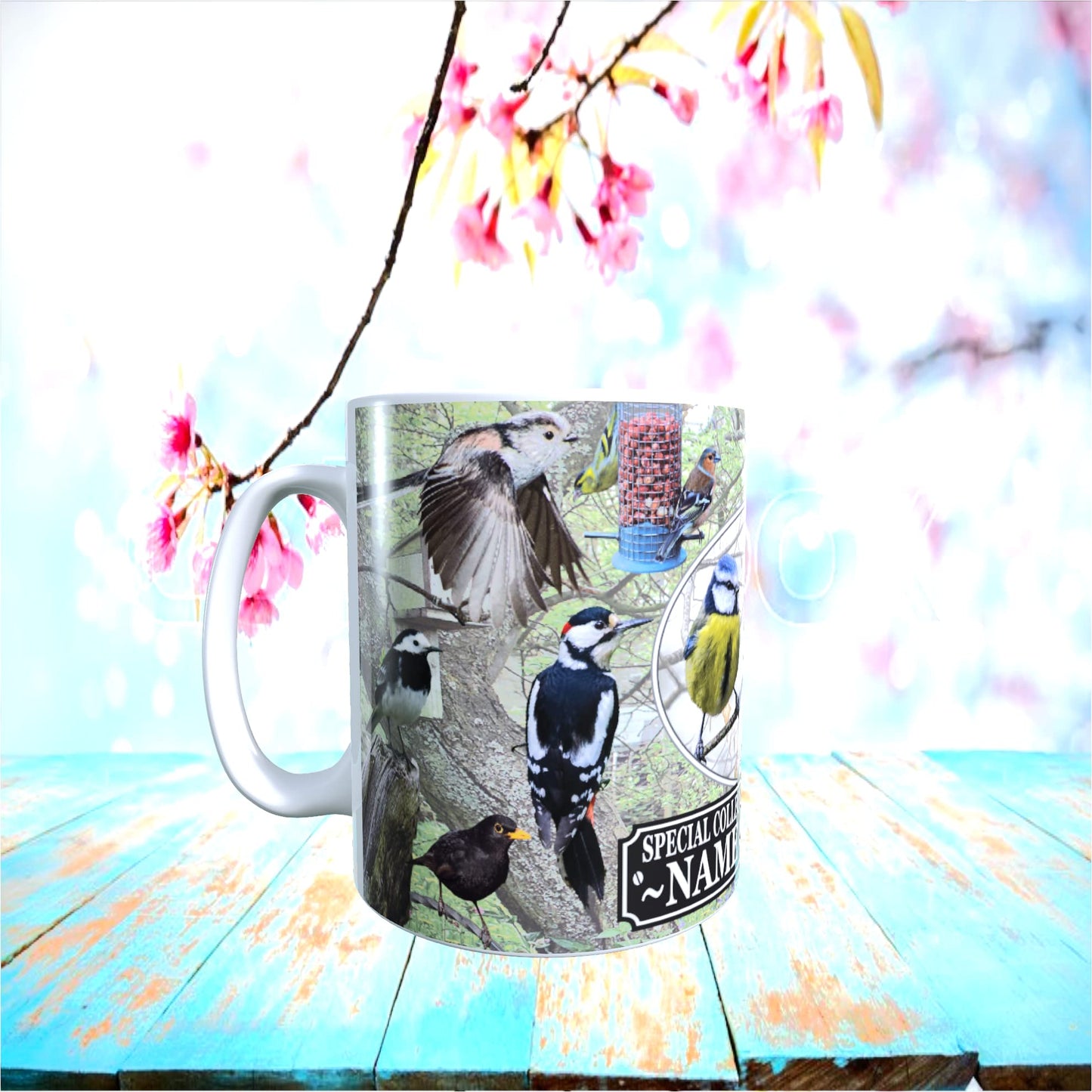 British Garden Birds Personalised Mug Gift