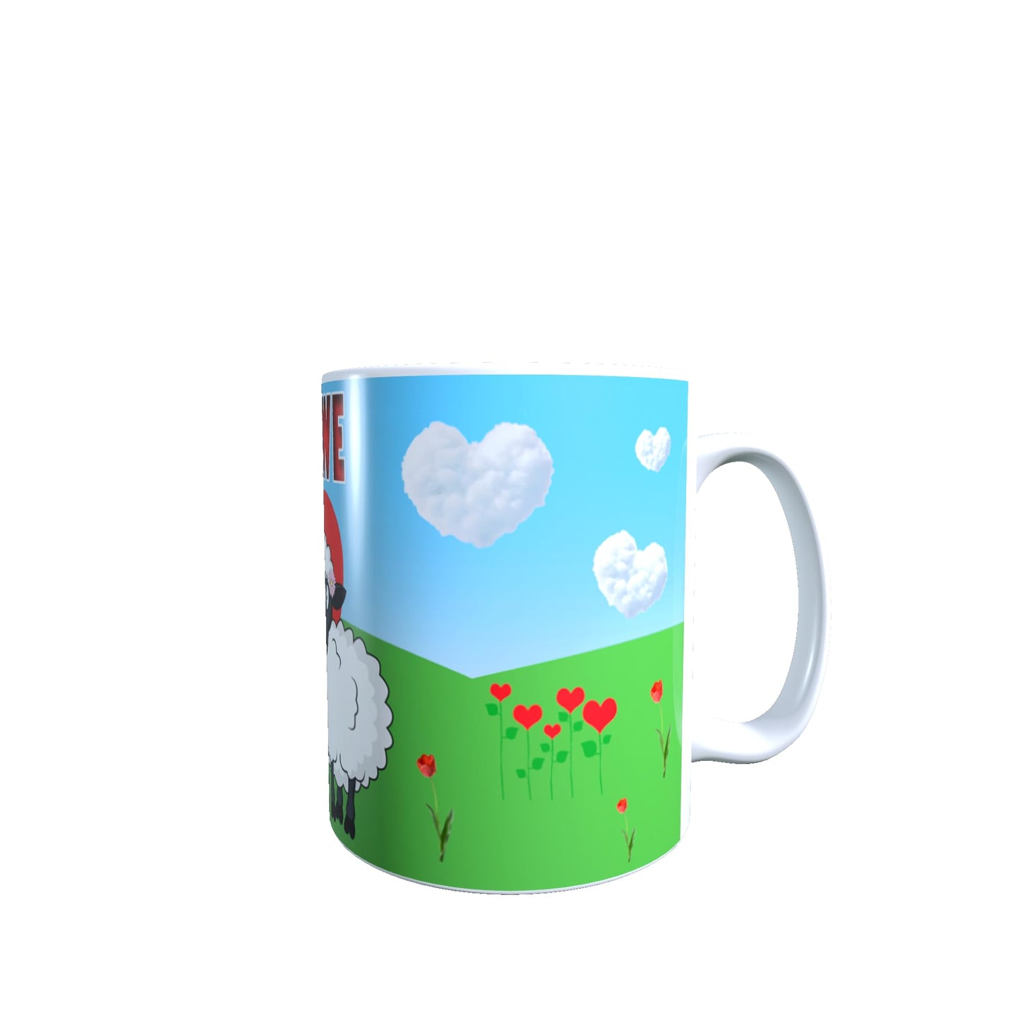 Love Ewe Grandma Cute Sheep Ceramic Mug Gift
