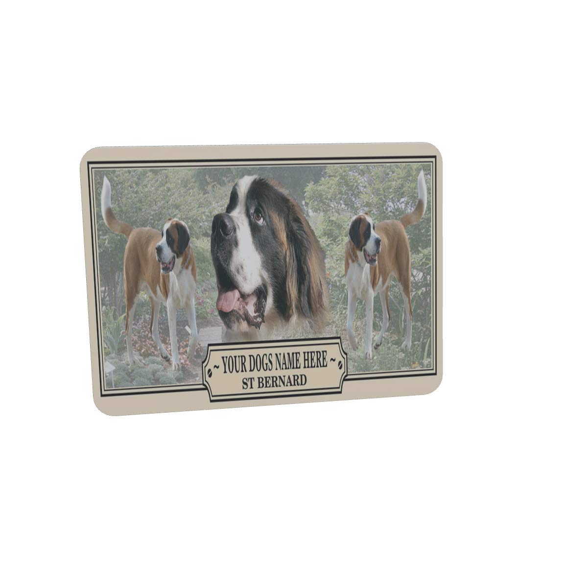 St Bernard Personalised Dog Breed Mouse Mat Gift