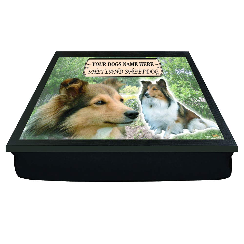 Shetland Sheepdog Personalised Dog Breed Gift Lap Tray