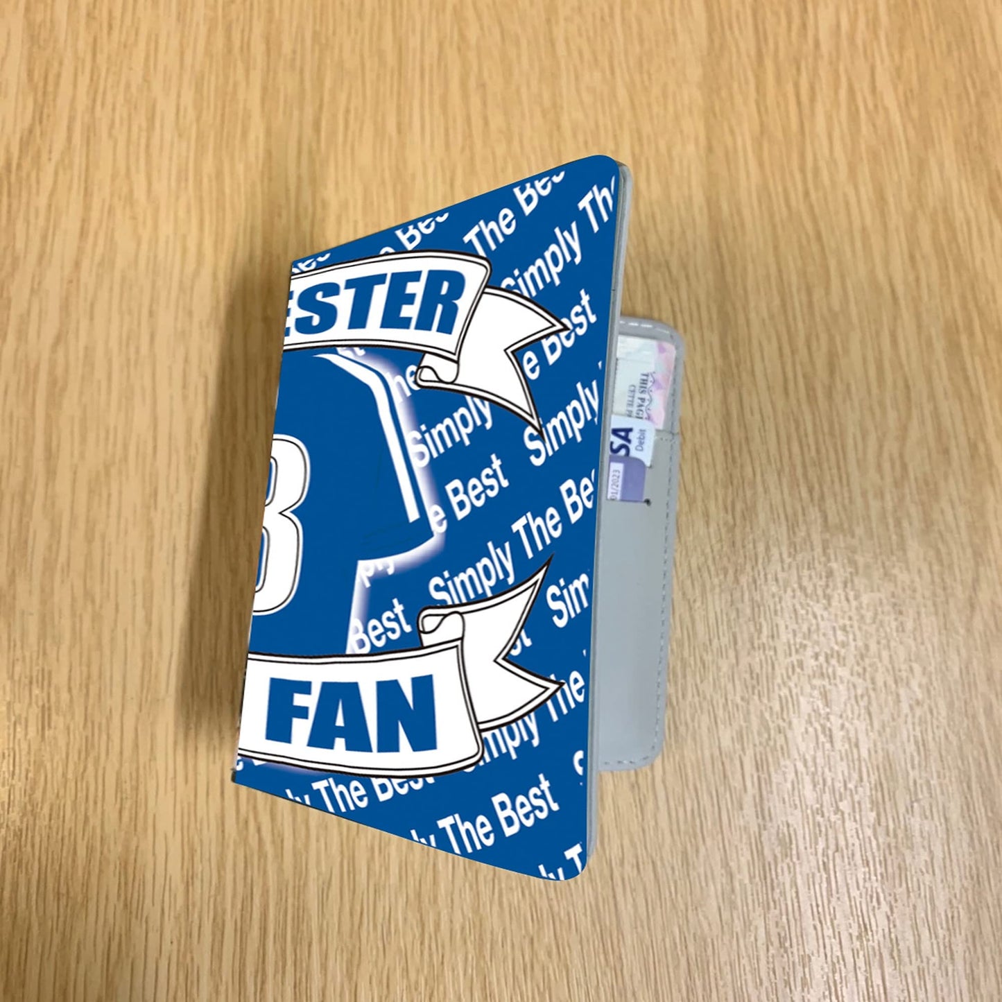 Leicester Football Team Shirt Travel Passport Holder Case Gift Present