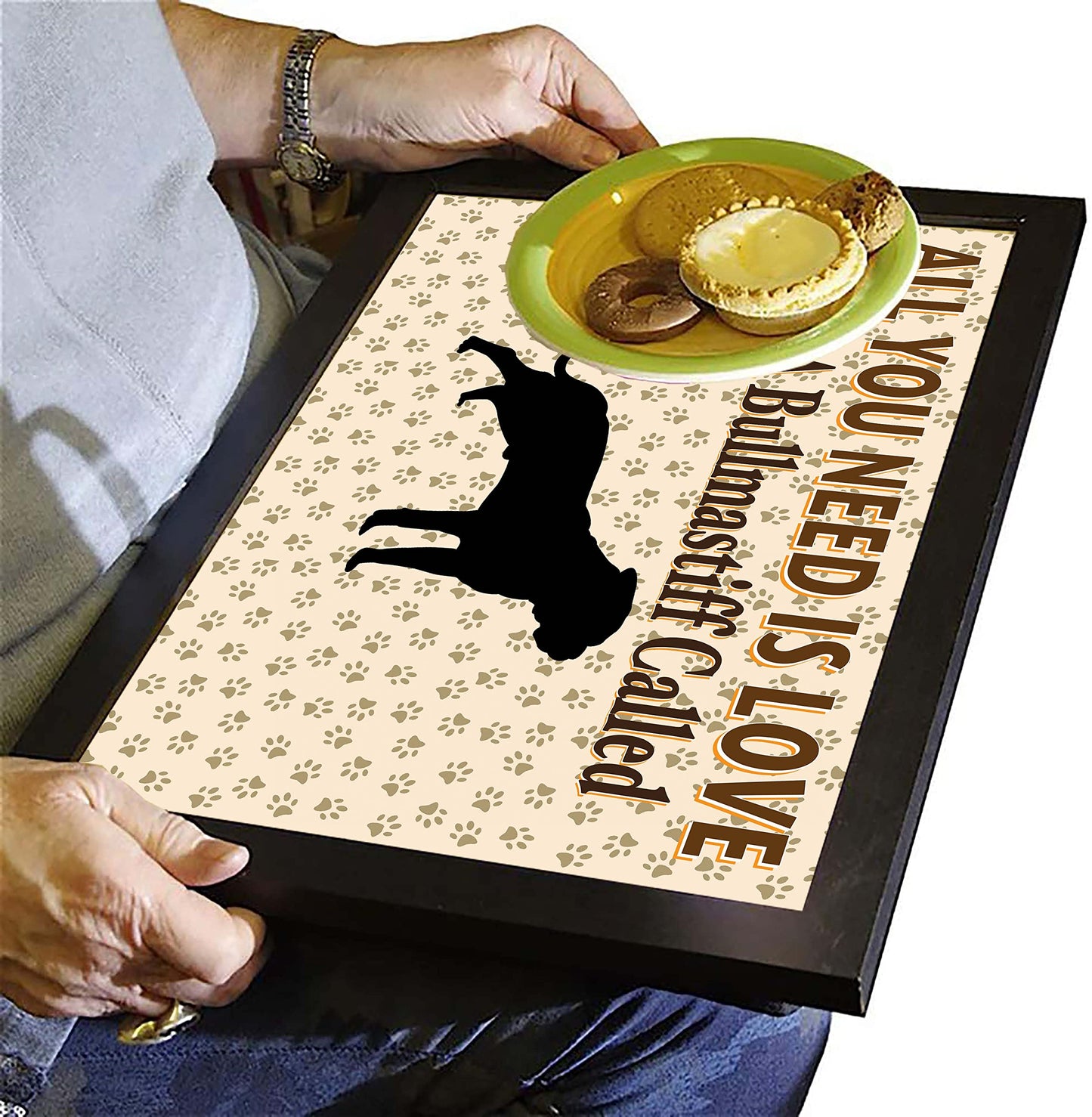 All You Need Is Love Bullmastiff Personalised Dog Breed Cushion Lap Tray Bean Bag Gift