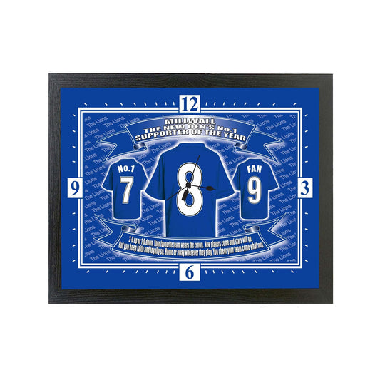 Millwall Football Shirt Clock Gift Present