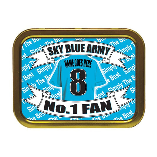 Coventry Football Shirt Personalised Tobacco Storage Tin & Products