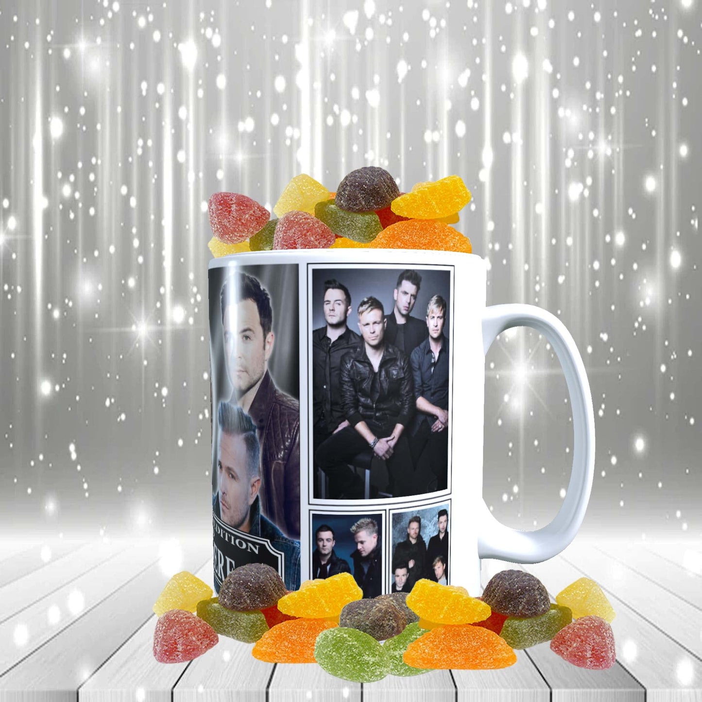 West 'Irish Boy Band' Life Personalised Icon Mug & Choice of Sweets