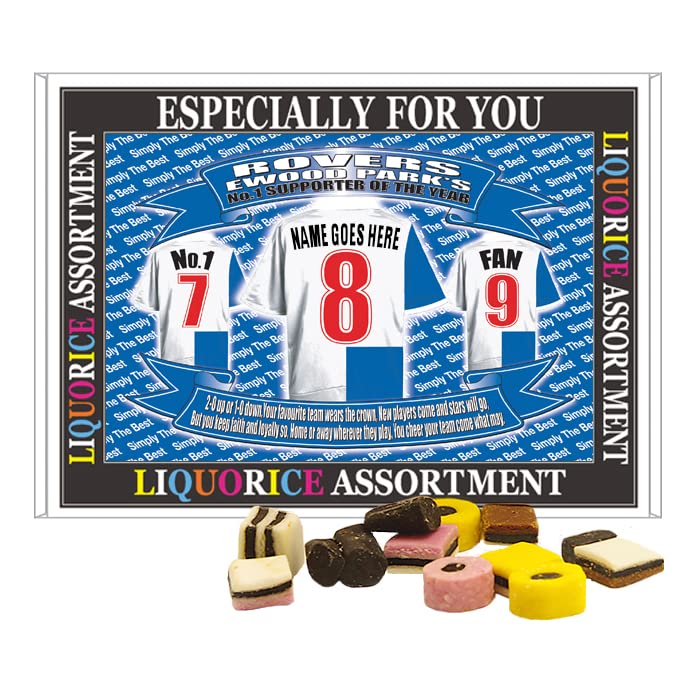 Blackburn Football Shirt Personalised Gift Boxed Sweets