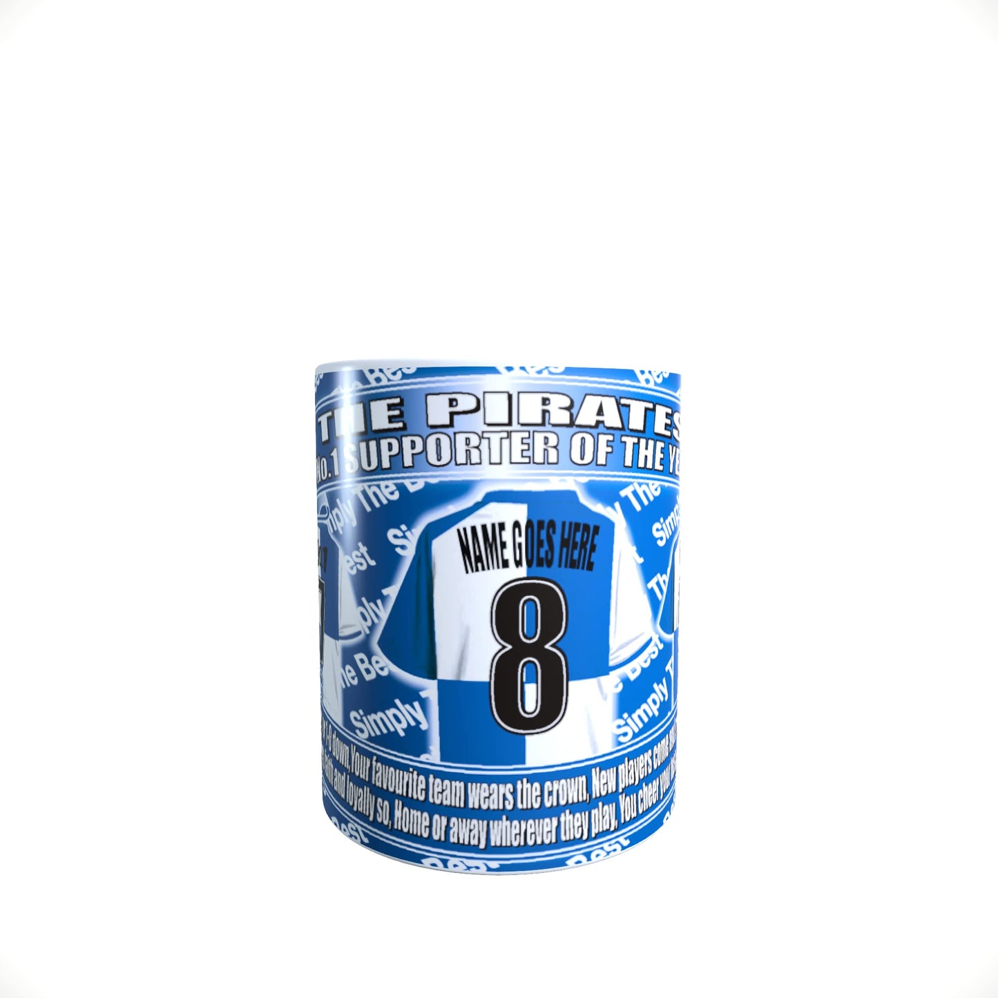 Bristol R Football Team Shirt Personalised Mug Gift with Chocolate Footballs