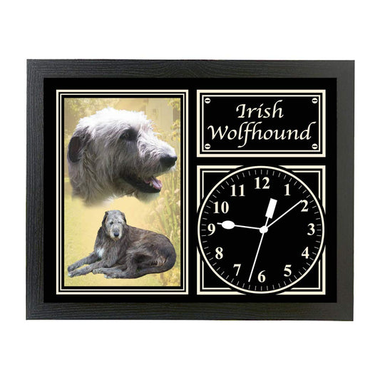Irish Wolfhound Dog Breed Gift Clock