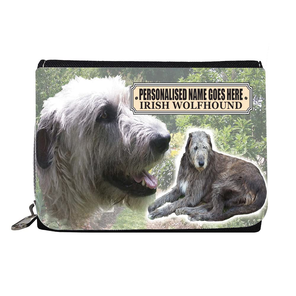Irish Wolfhound Personalised Dog Breed Gift Purse