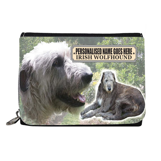 Irish Wolfhound Personalised Dog Breed Gift Purse