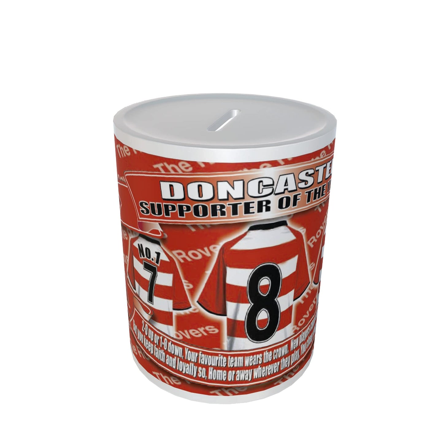 Doncaster Football Shirt Ceramic Money Box Gift