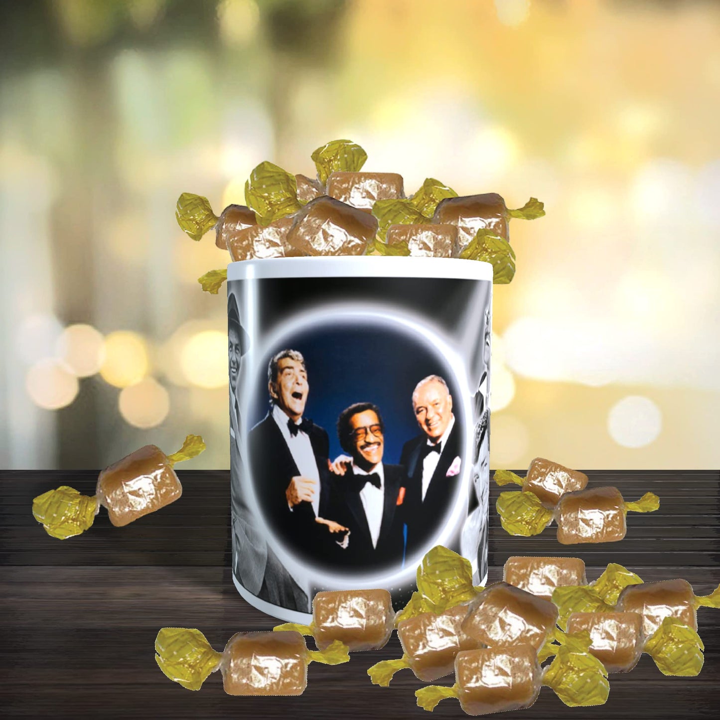 The Rat Pack Icon Gift Mug with Sweets