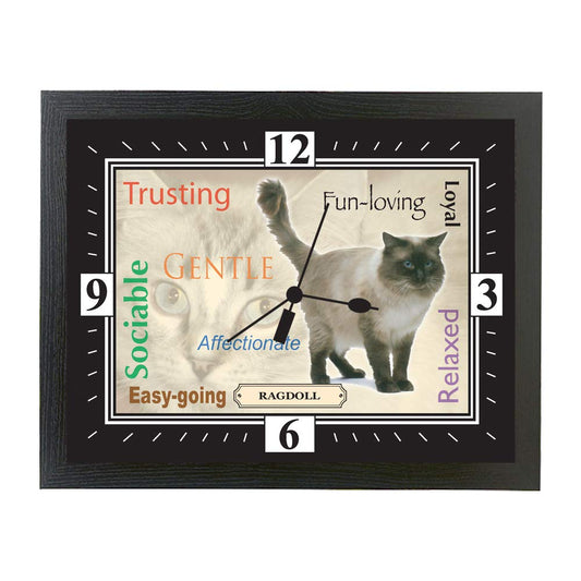 Ragdoll Cat Breed Gift Clock