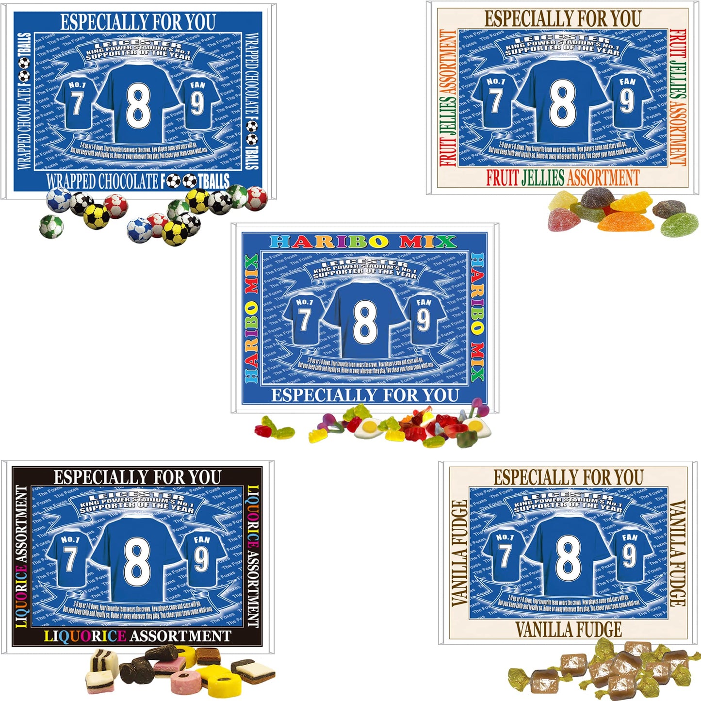 Leicester Football Shirt Gift Boxed Sweets