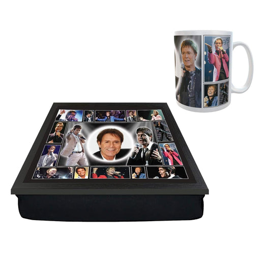 Cliff Richard Personalised Icon Lap Tray And Gift Mug Set