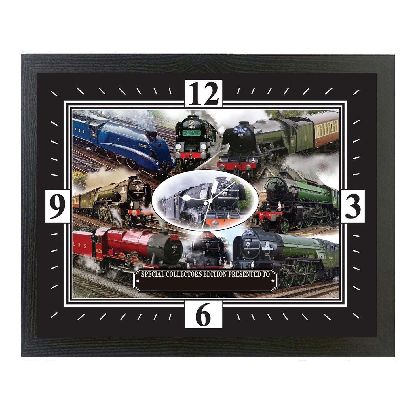 Classic Steam Locomotive Train Iconic Personalised Wall Clock