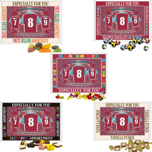 West H Utd Football Shirt Gift Boxed Sweets