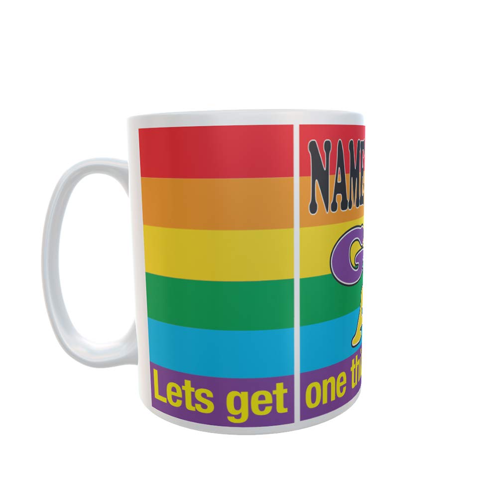 Gay AF (as Fuck) Personalised Gift Mug